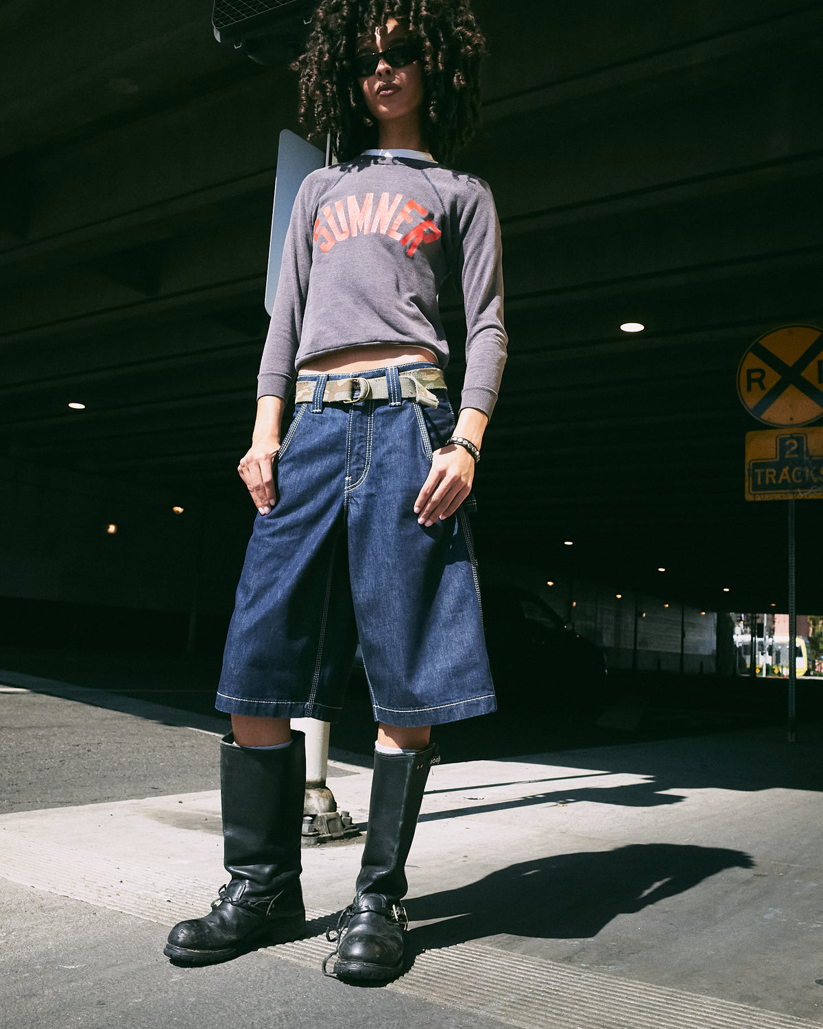W Workman Carpenter Shorts. 14" Inseam. Dark Indigo.