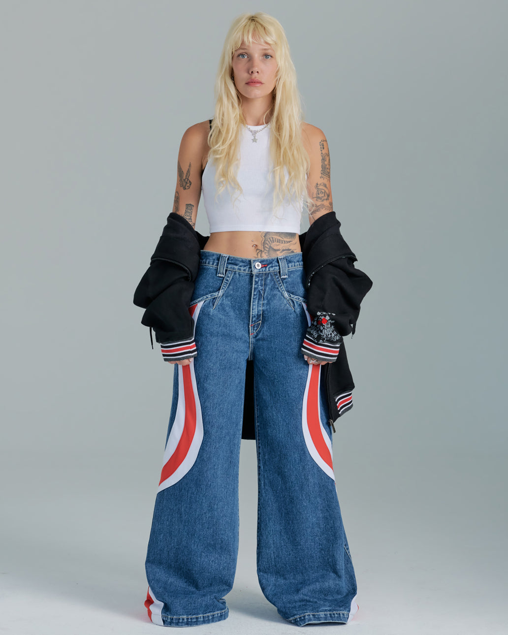 Jnco wide leg jeans hotsell