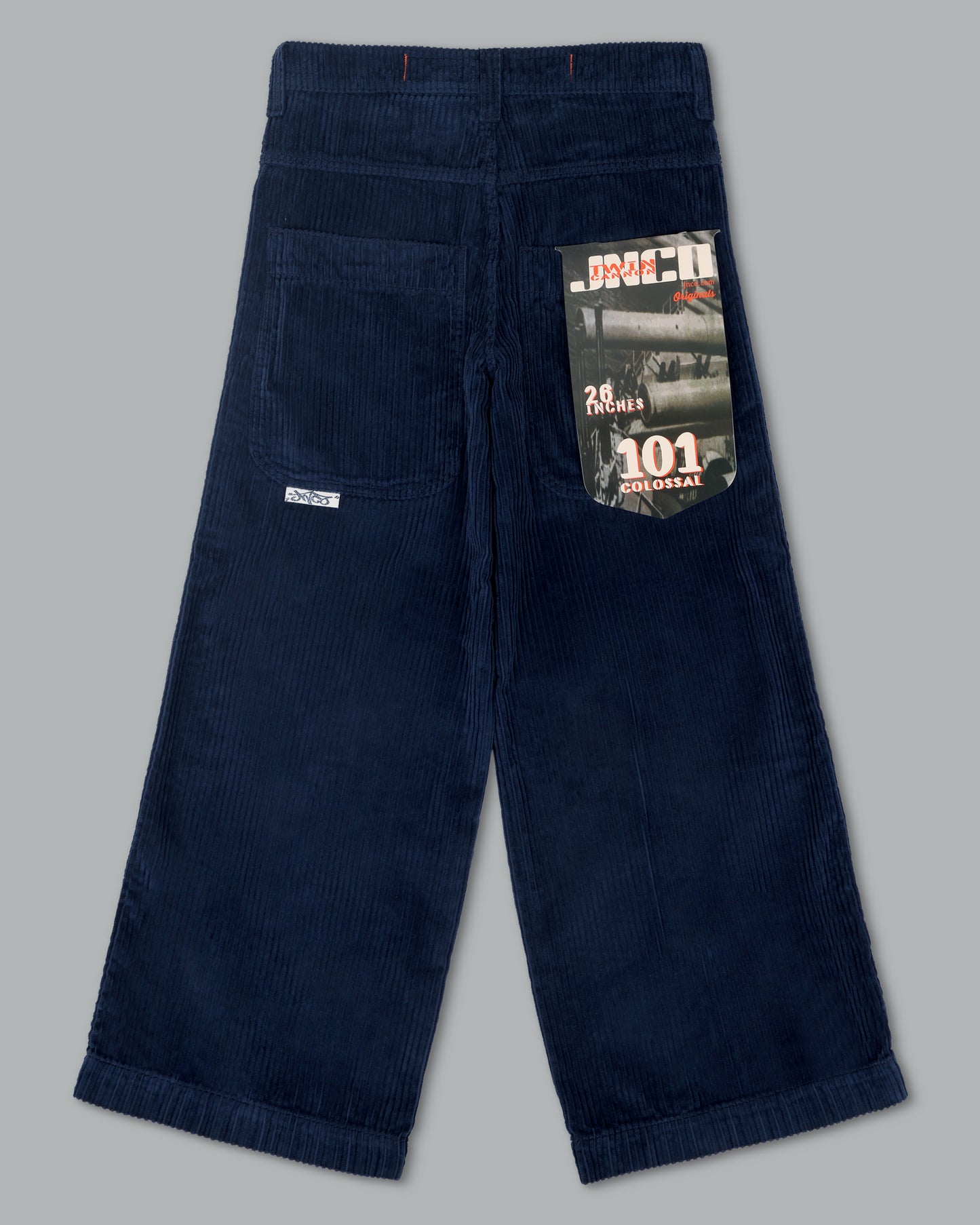 W101 Twin Cannon. 26". 4 Wale Corduroy. Navy.