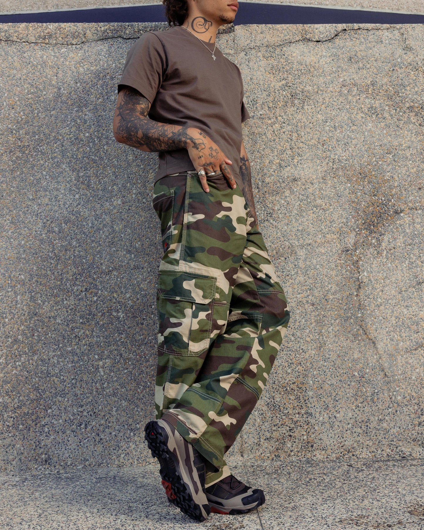 Indicator Cargo Pants. 22”. Swamp Camo.