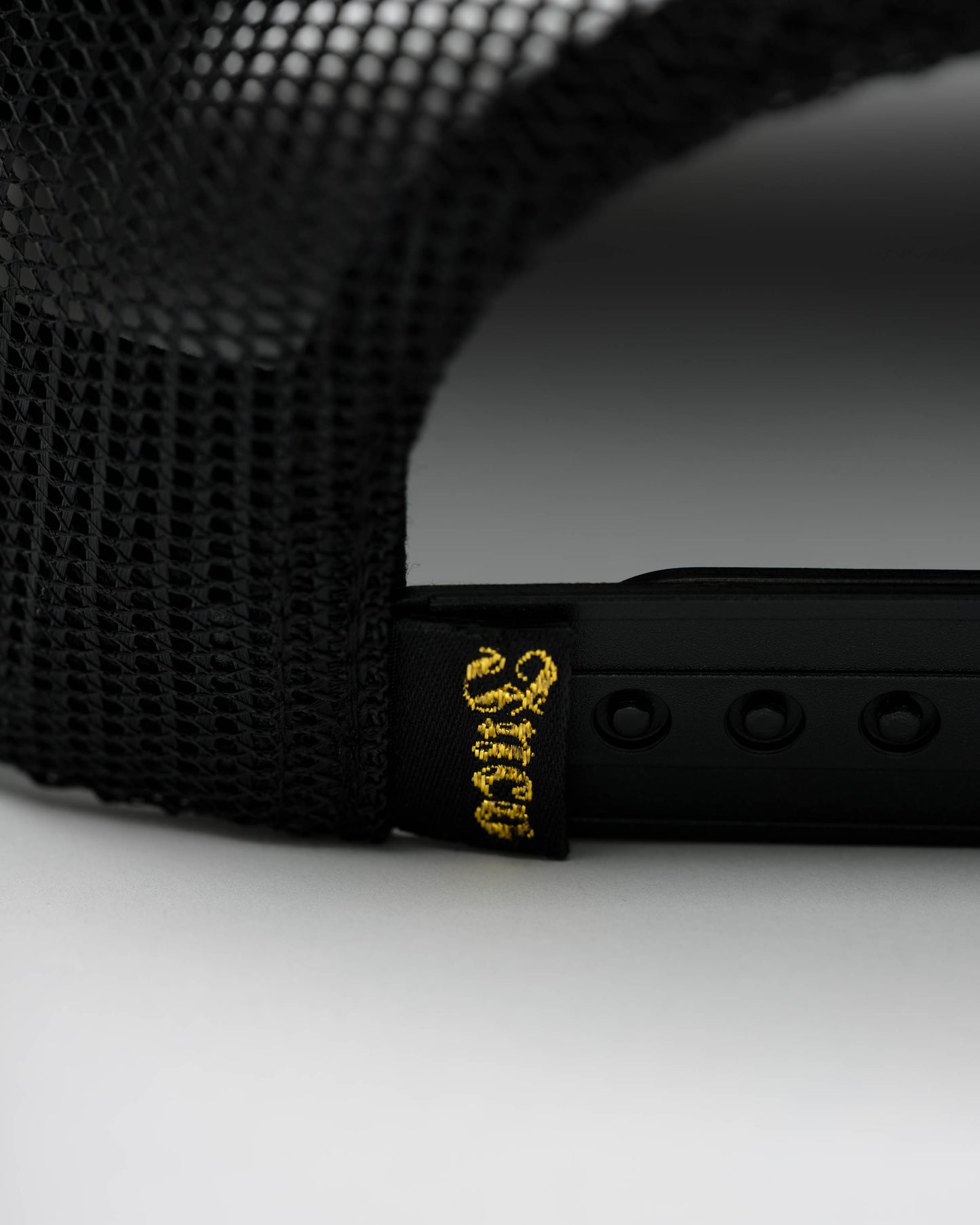 Tribal Trucker Hat. Black/ Gold.