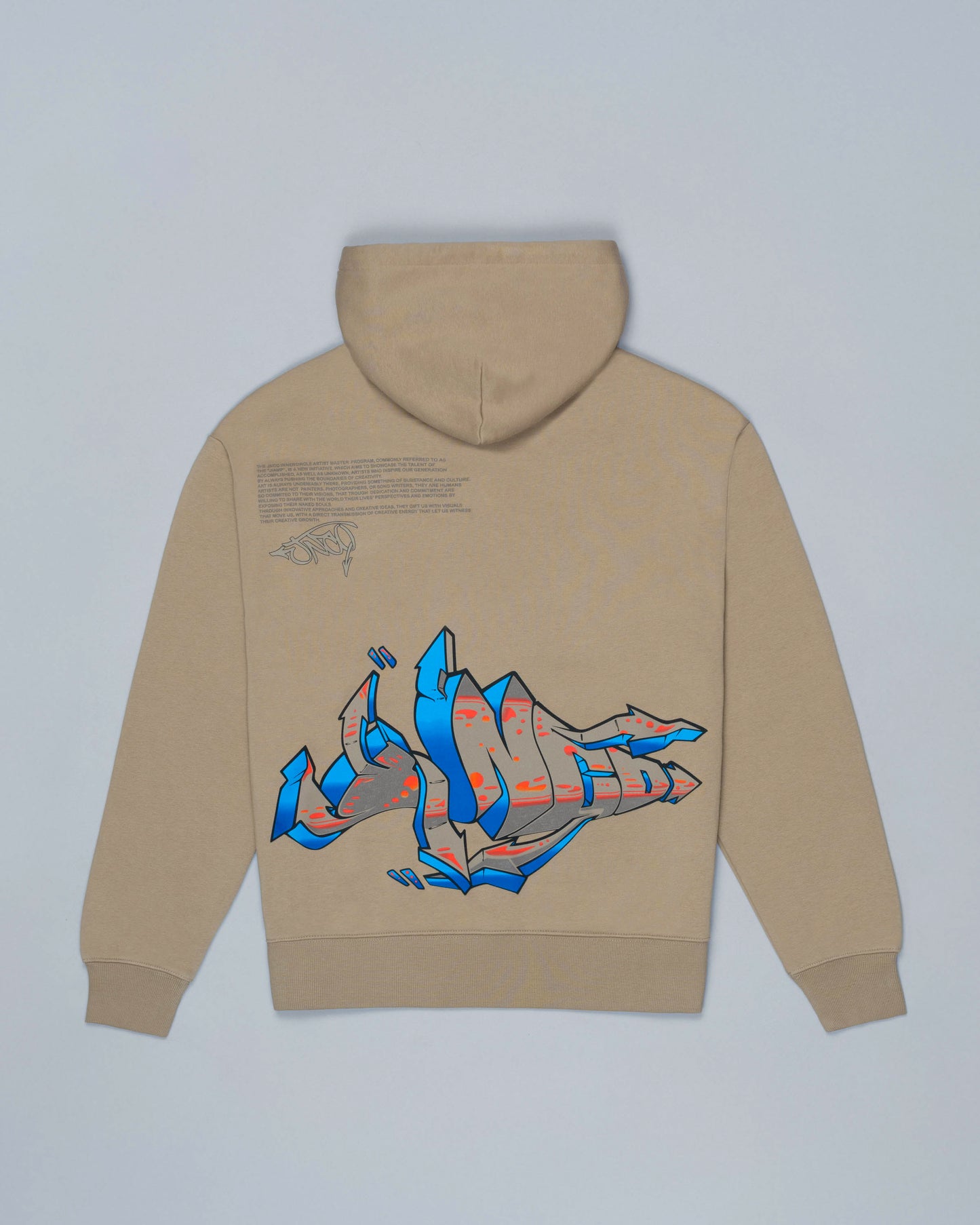 Left Side Hoodie. Sand.