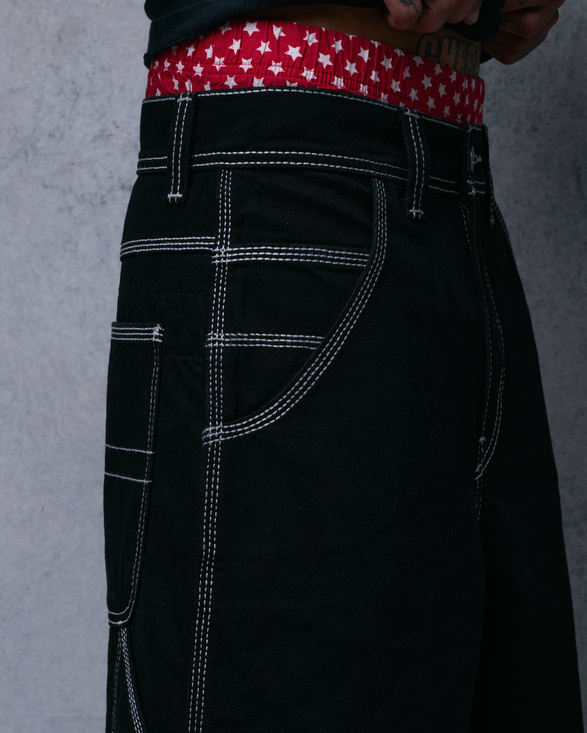 Workman Carpenter Shorts. 14" Inseam. Jet Black.