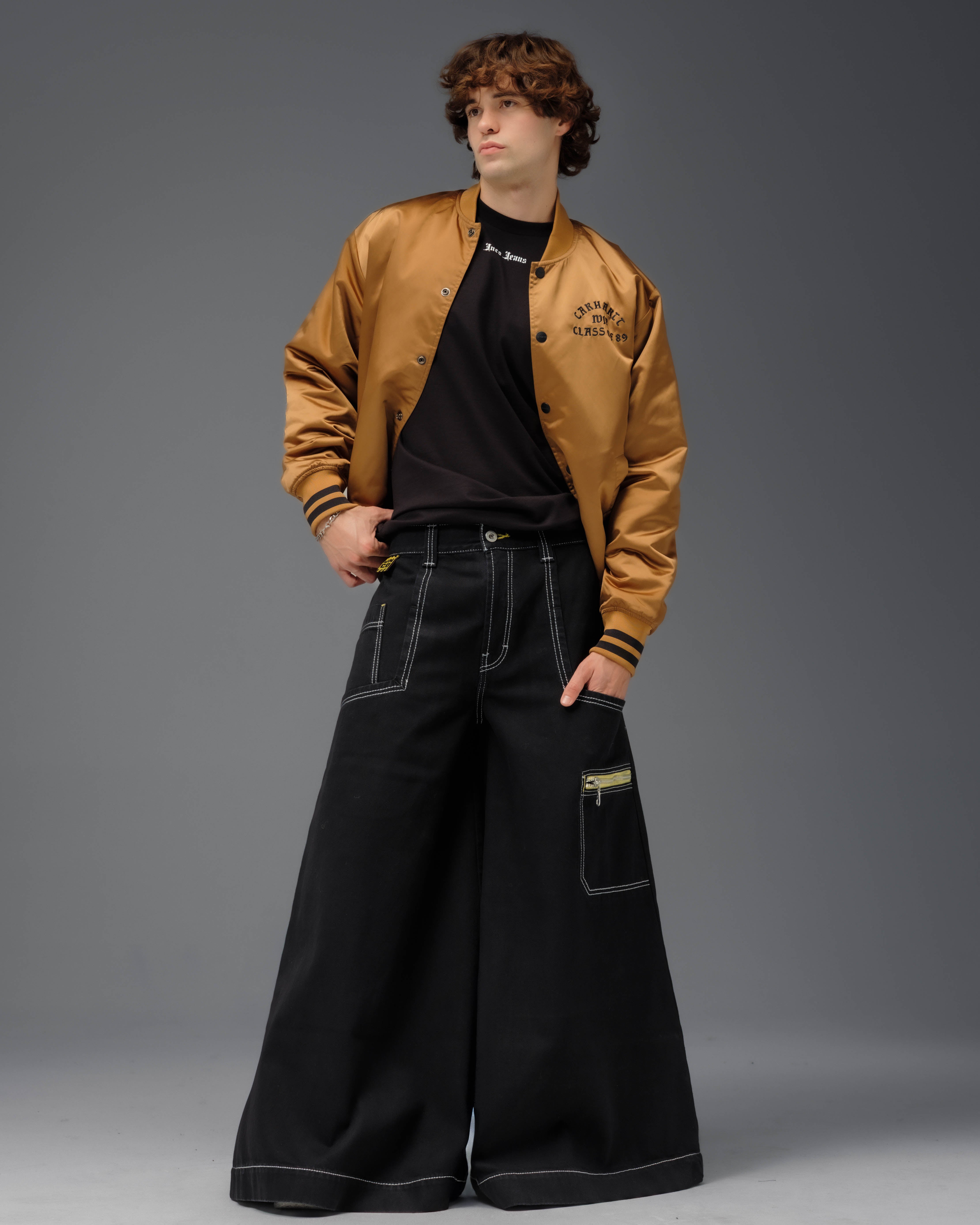 Crime Scene Jeans 50 Wide Leg Jet Black JNCO Los Angeles Crime Scene Jeans 50 Wide Leg Jet Black JNCO Los Angeles
