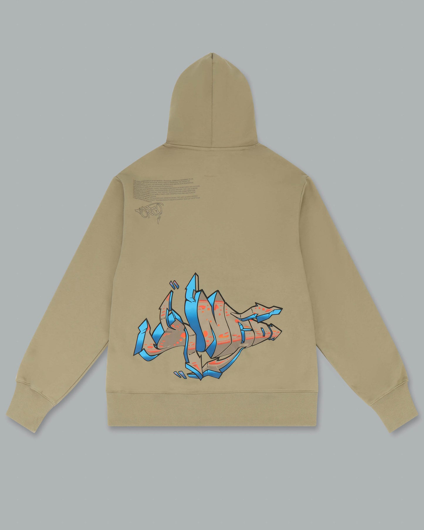 Left Side Hoodie. Sand.