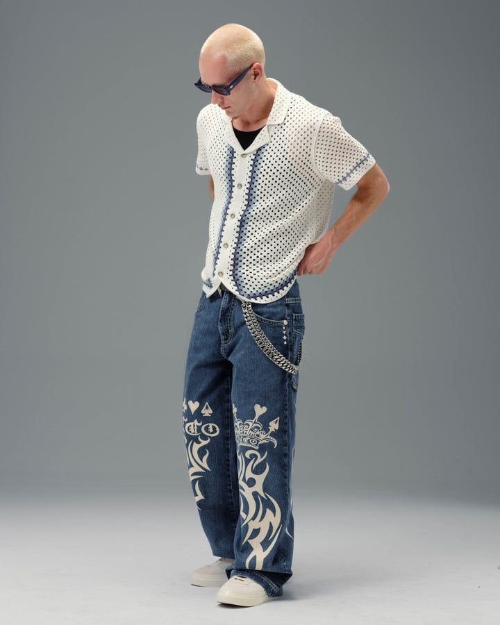 Gambler. 23". Hand-Sand Dark Stone.