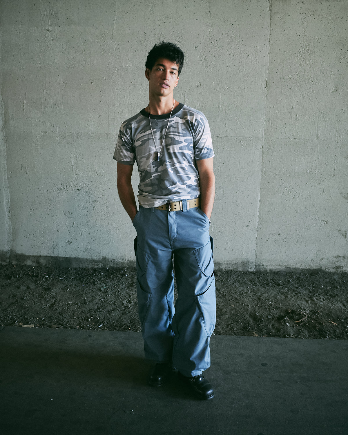 Hummer Cargo Pants. 20”. Blue.