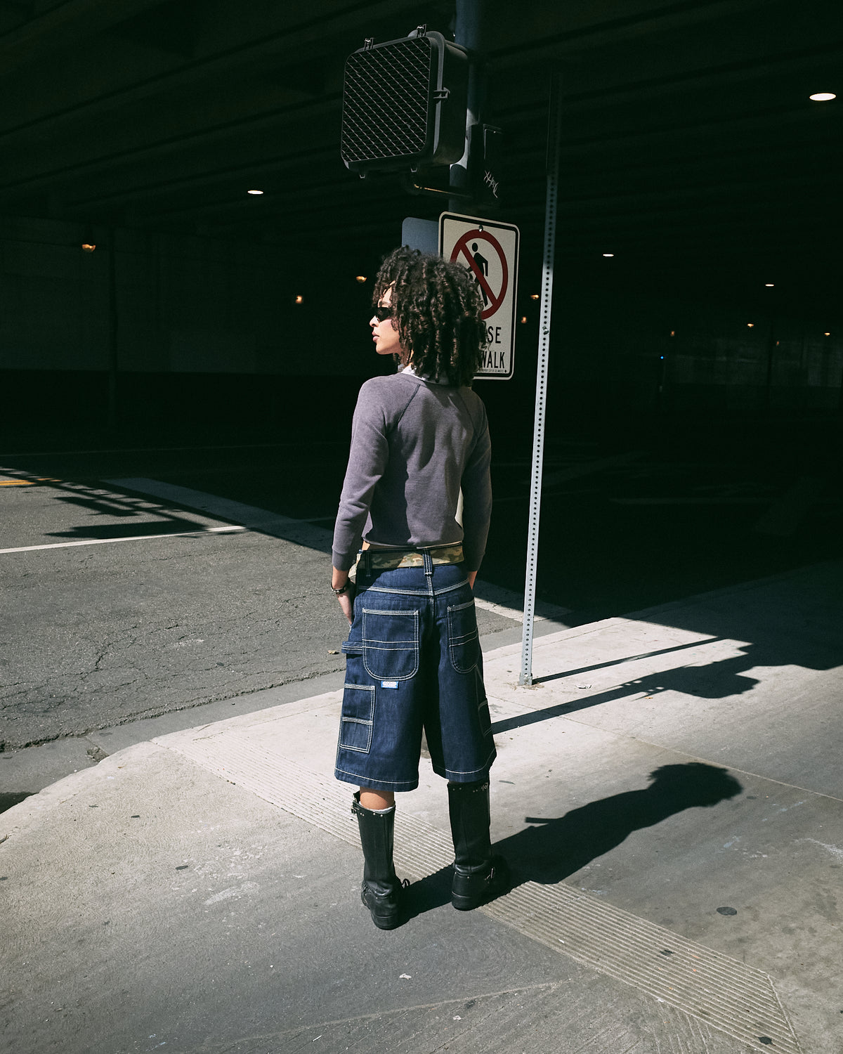 W Workman Carpenter Shorts. 14" Inseam. Dark Indigo.