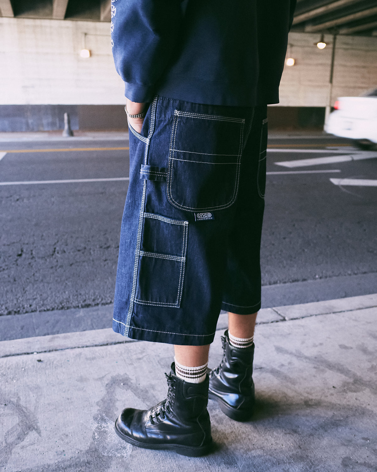 Workman Carpenter Shorts. 14" Inseam. Dark Indigo.