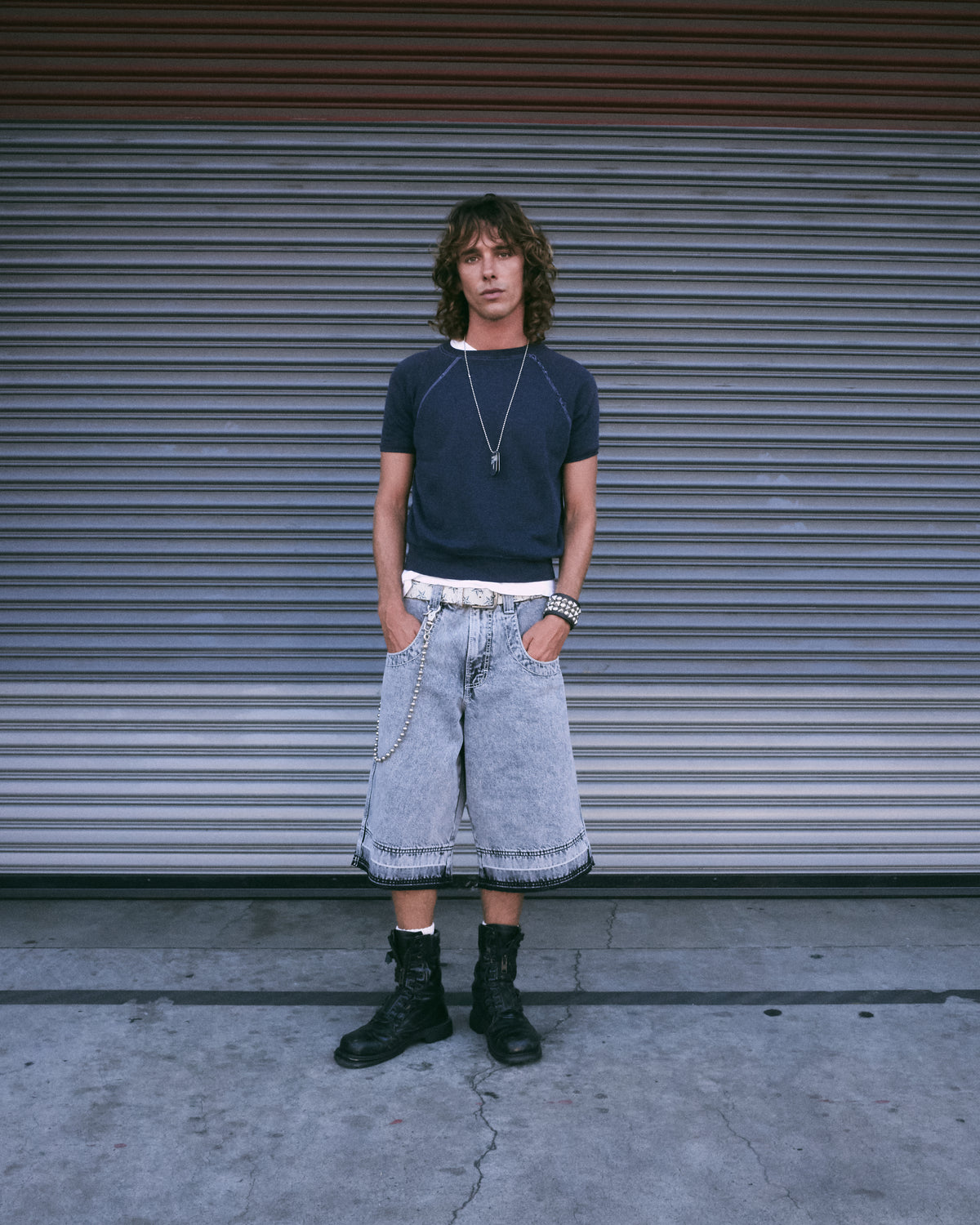 101 Twin Cannon Shorts. 16" Inseam. Black Vintage.