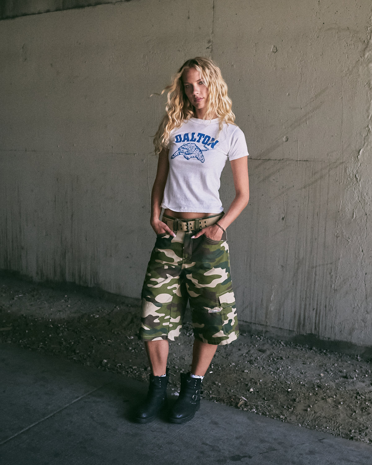 W Indicator Cargo Shorts. 14.5" Inseam. Swamp Camo.