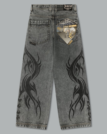 Flame Karatz. 23". Black Vintage.