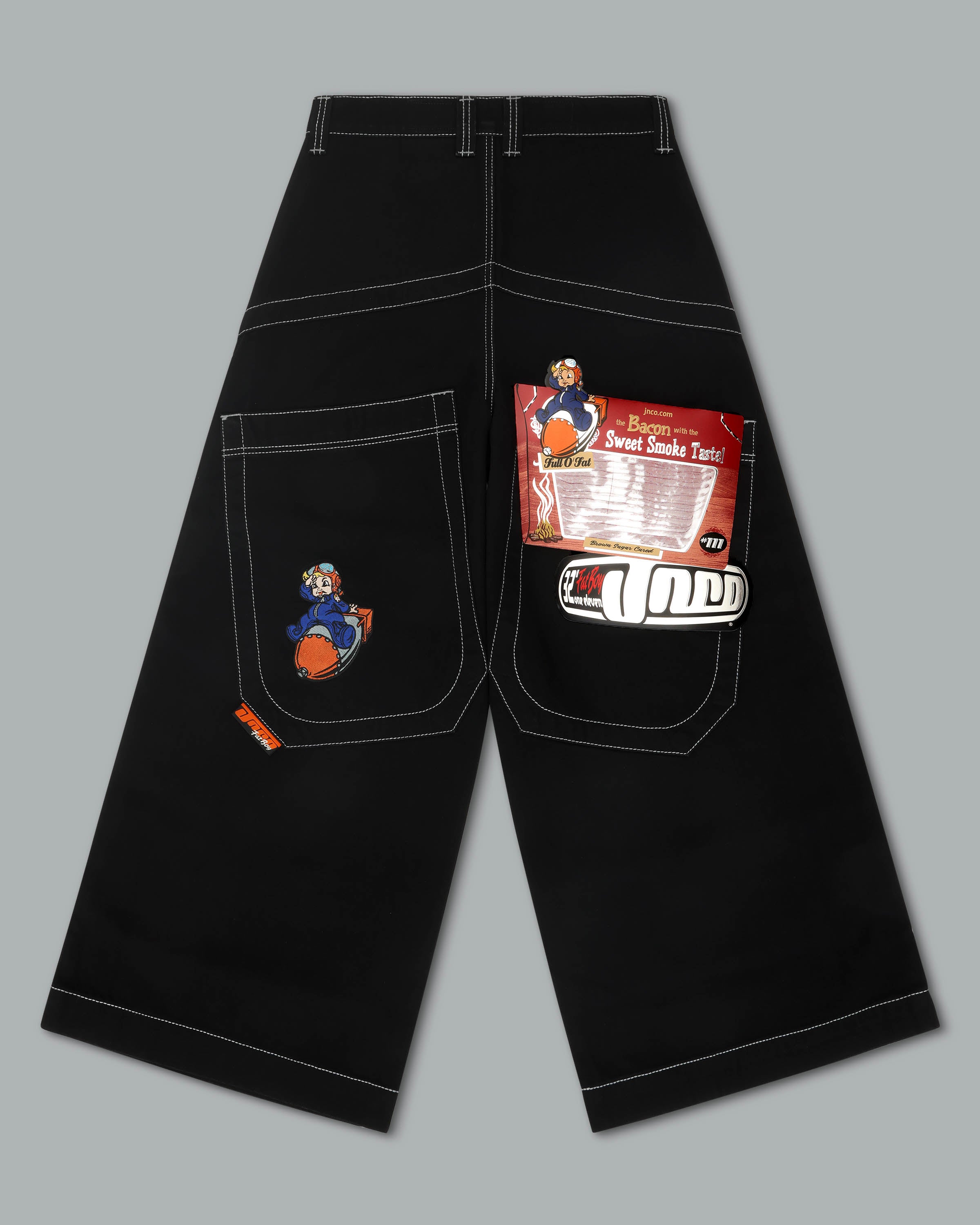 Fat Boy Jeans. 32” Wide Leg. Jet Black. – JNCO Los Angeles
