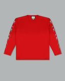 Big Rig Long Sleeve Tee. Red.