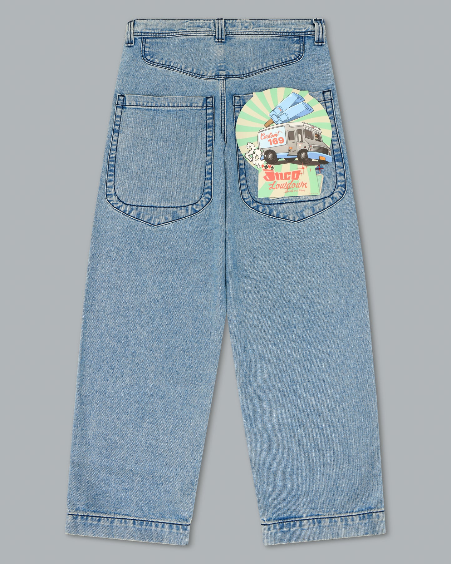 W1169 Low Down Deck. 20". Antique.