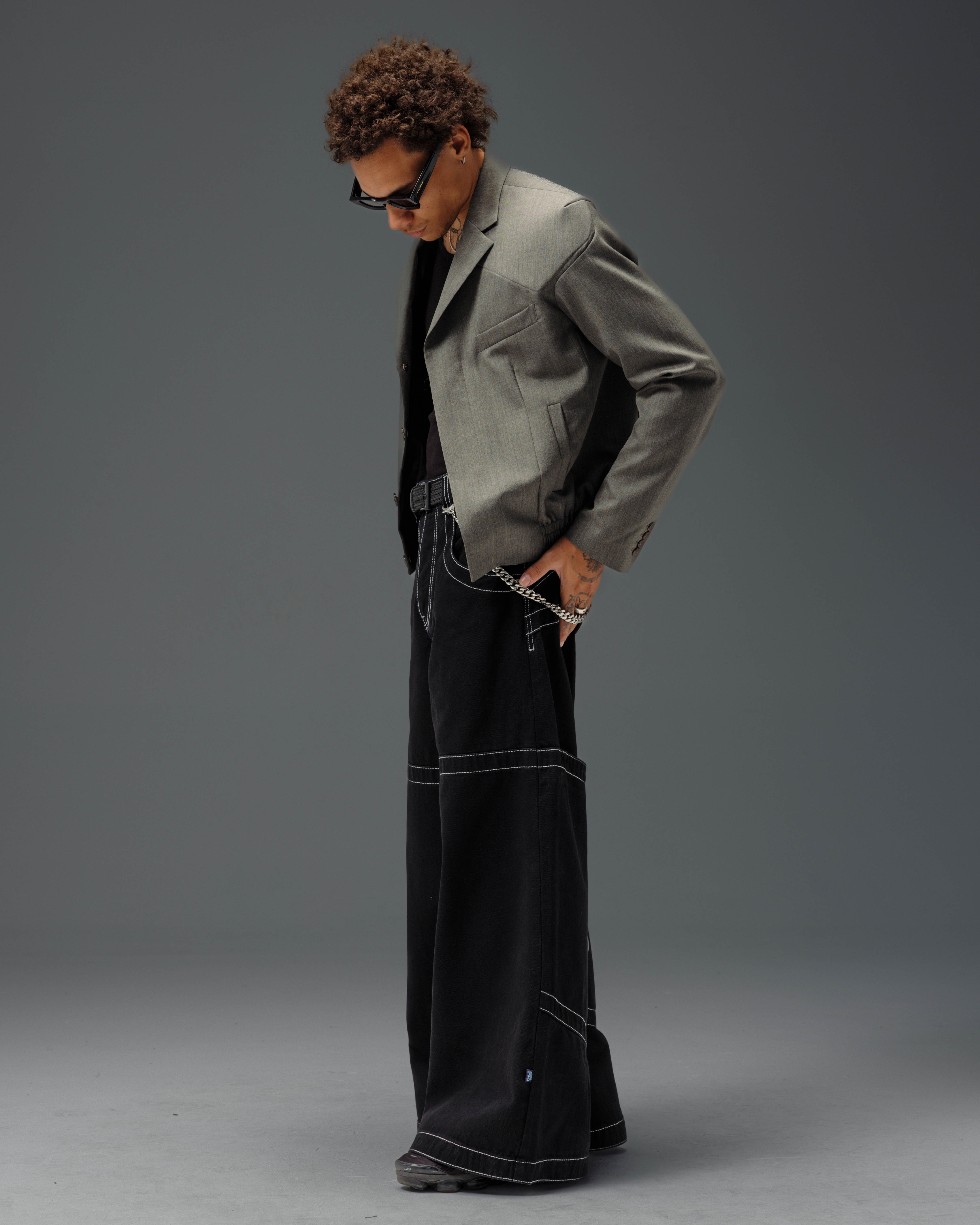 jnco ブラックデニム Hangin' Jeans. 34