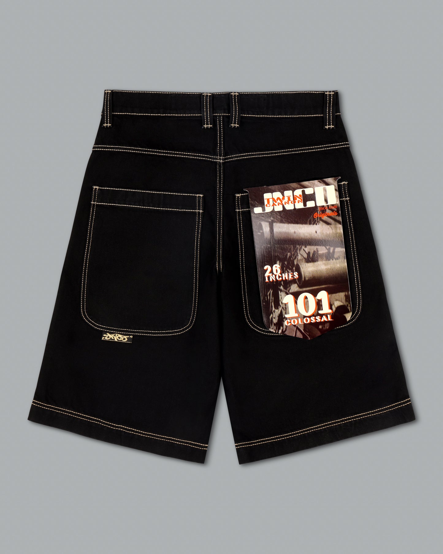 101 Twin Cannon Shorts. 14". Black/Gold J.