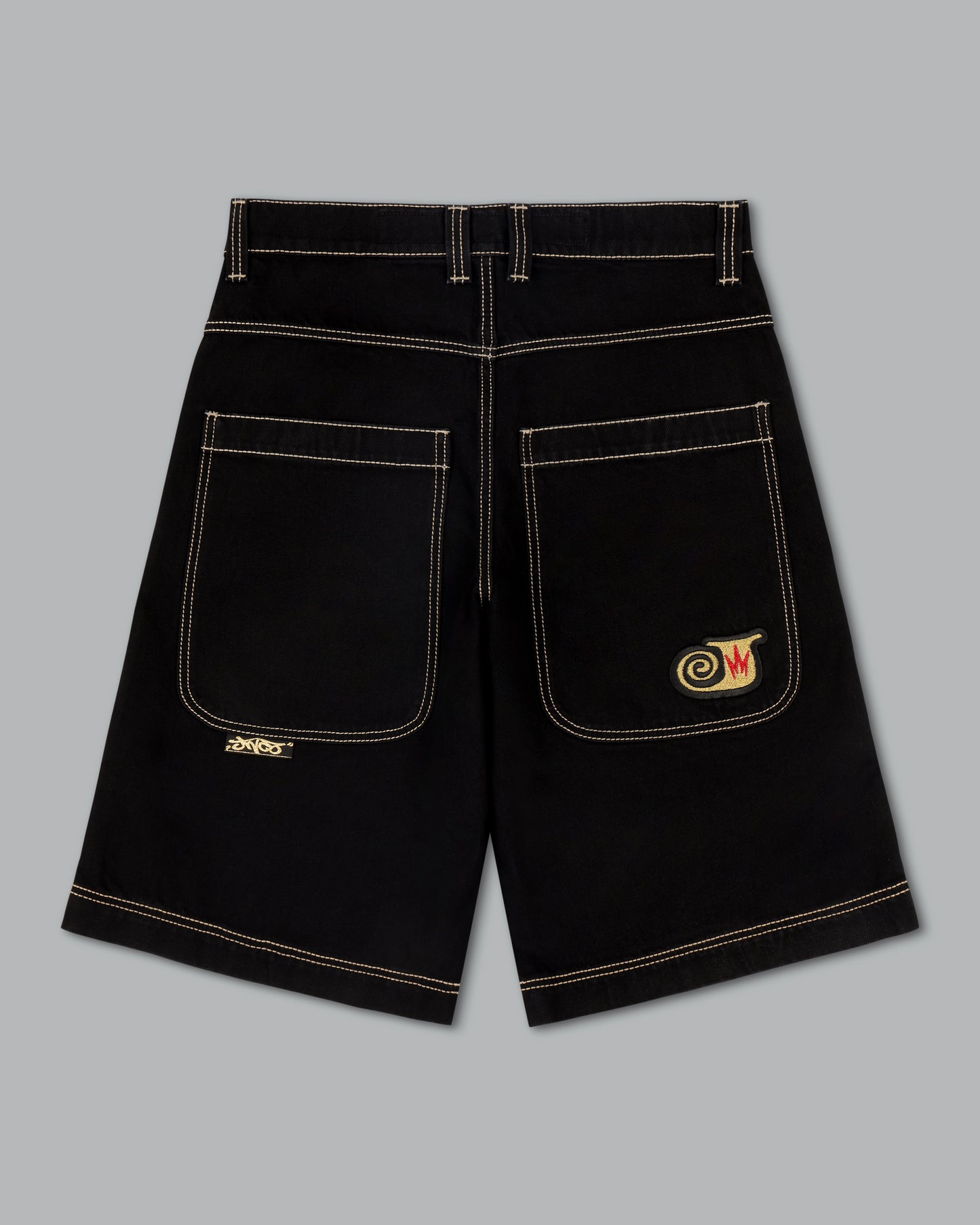 101 Twin Cannon Shorts. 14". Black/Gold J.