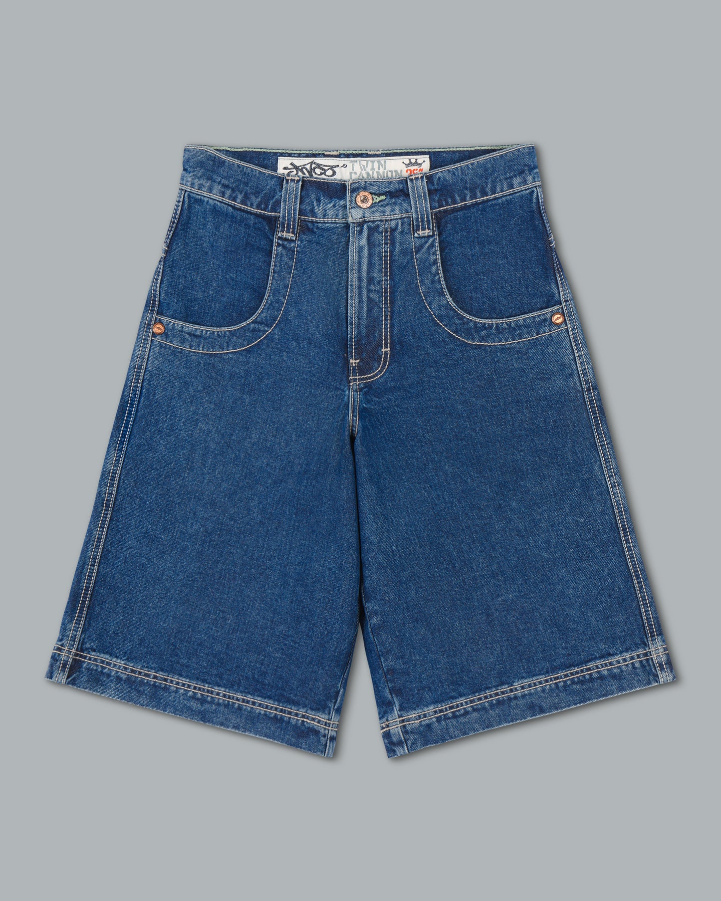101 Twin Cannon Shorts. 14" Inseam. Dark Stone.