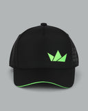 Crown Logo Hat. Neon Green.