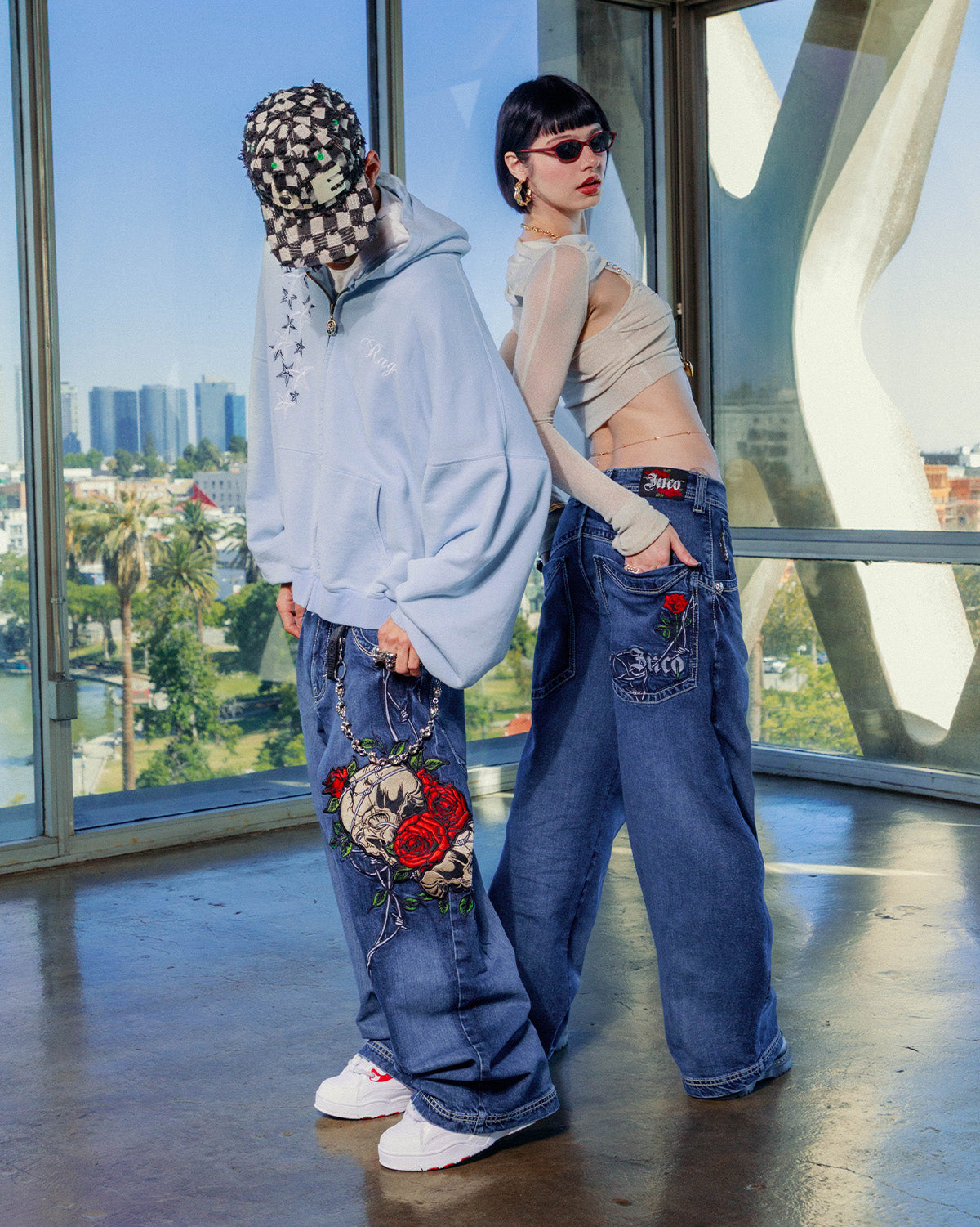 パンツ jnco jeans VTG Jnco Jeans Men's 33x32 Baggy Wide Leg Denim Jeans Y2K