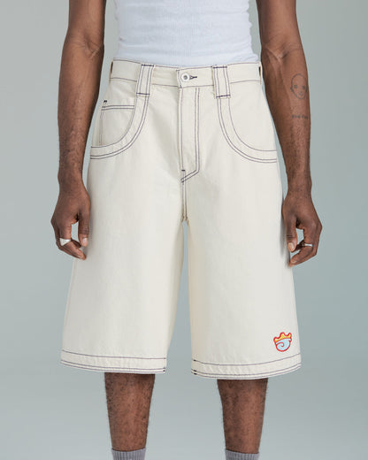 King Shorts. 14". Natural.