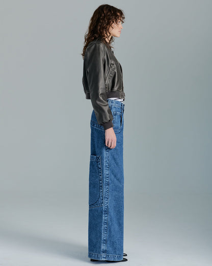 The Camilla Jeans. 27”. Dark Stone.
