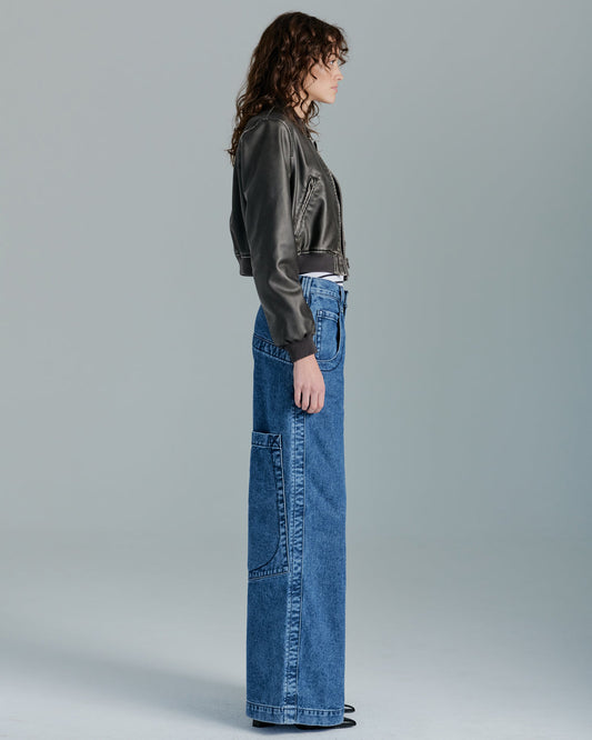 The Camilla Jeans. 27”. Dark Stone.