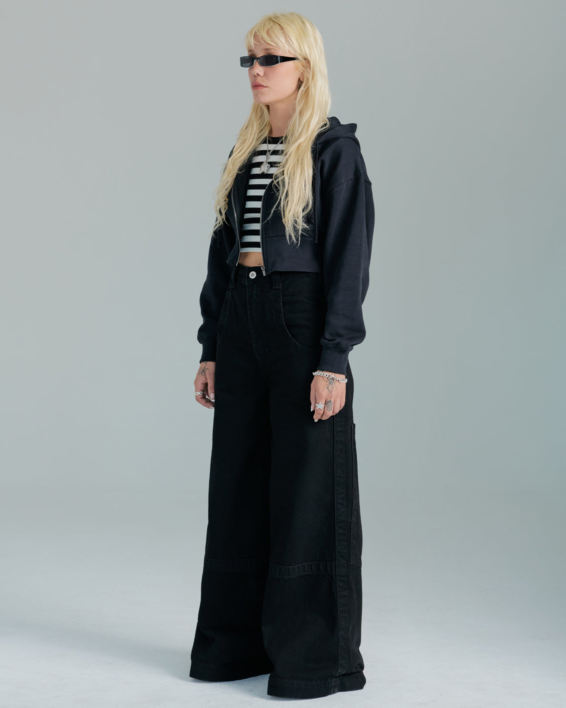 The Camilla Jeans. 27” Wide Leg. Jet Black. – JNCO Los Angeles