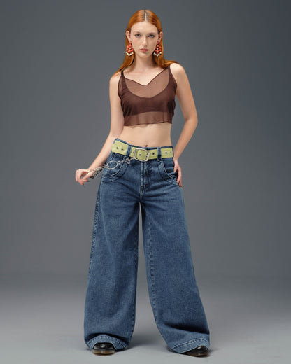 The Camilla Jeans. 27”. Dark Stone.