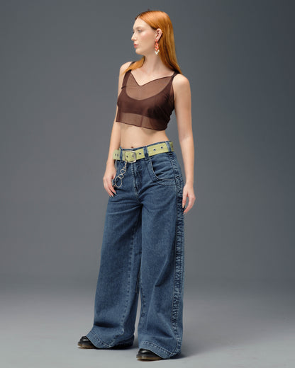 The Camilla Jeans. 27”. Dark Stone.
