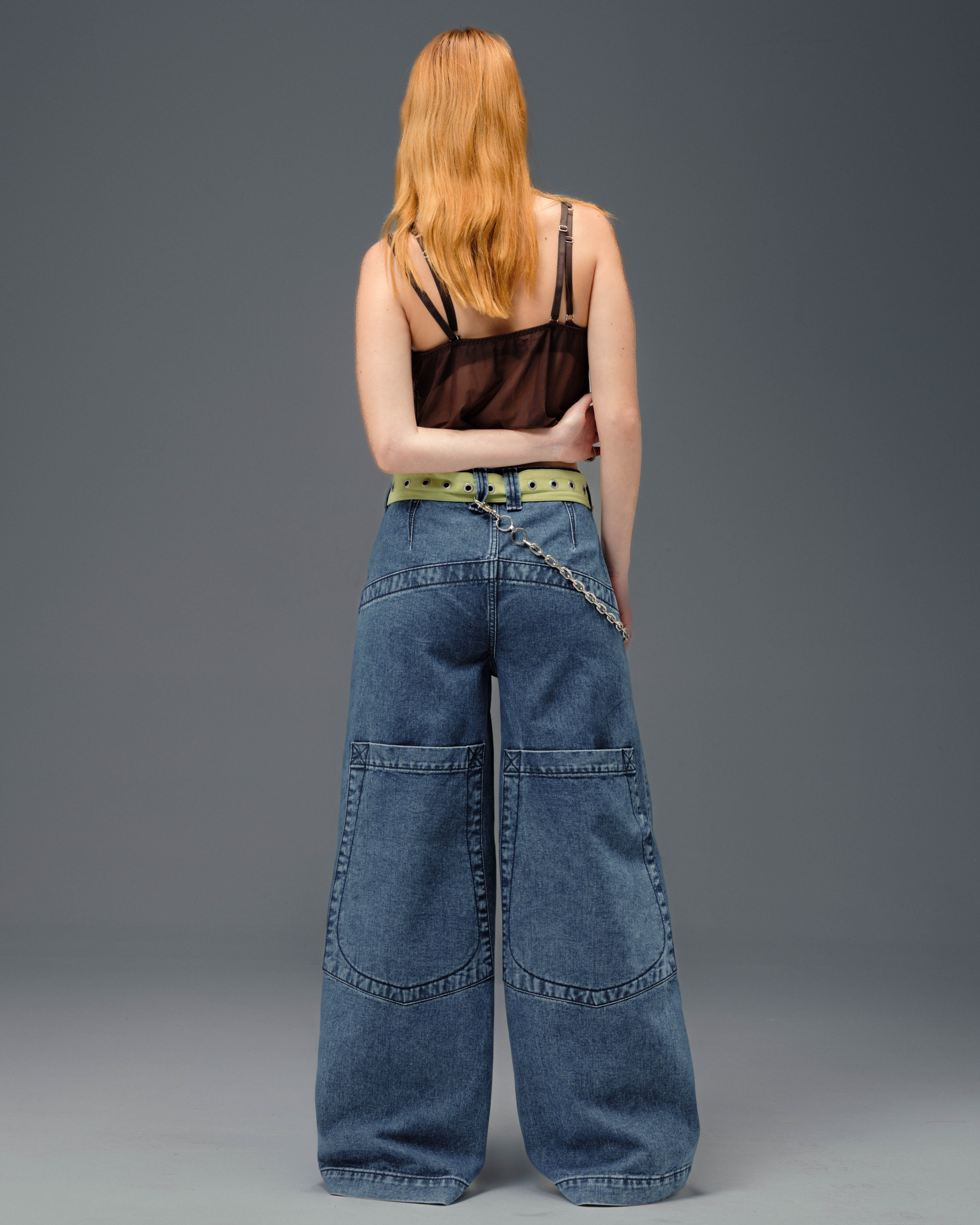 The Camilla Jeans. 27” Wide Leg. Dark Stone. – JNCO Los Angeles