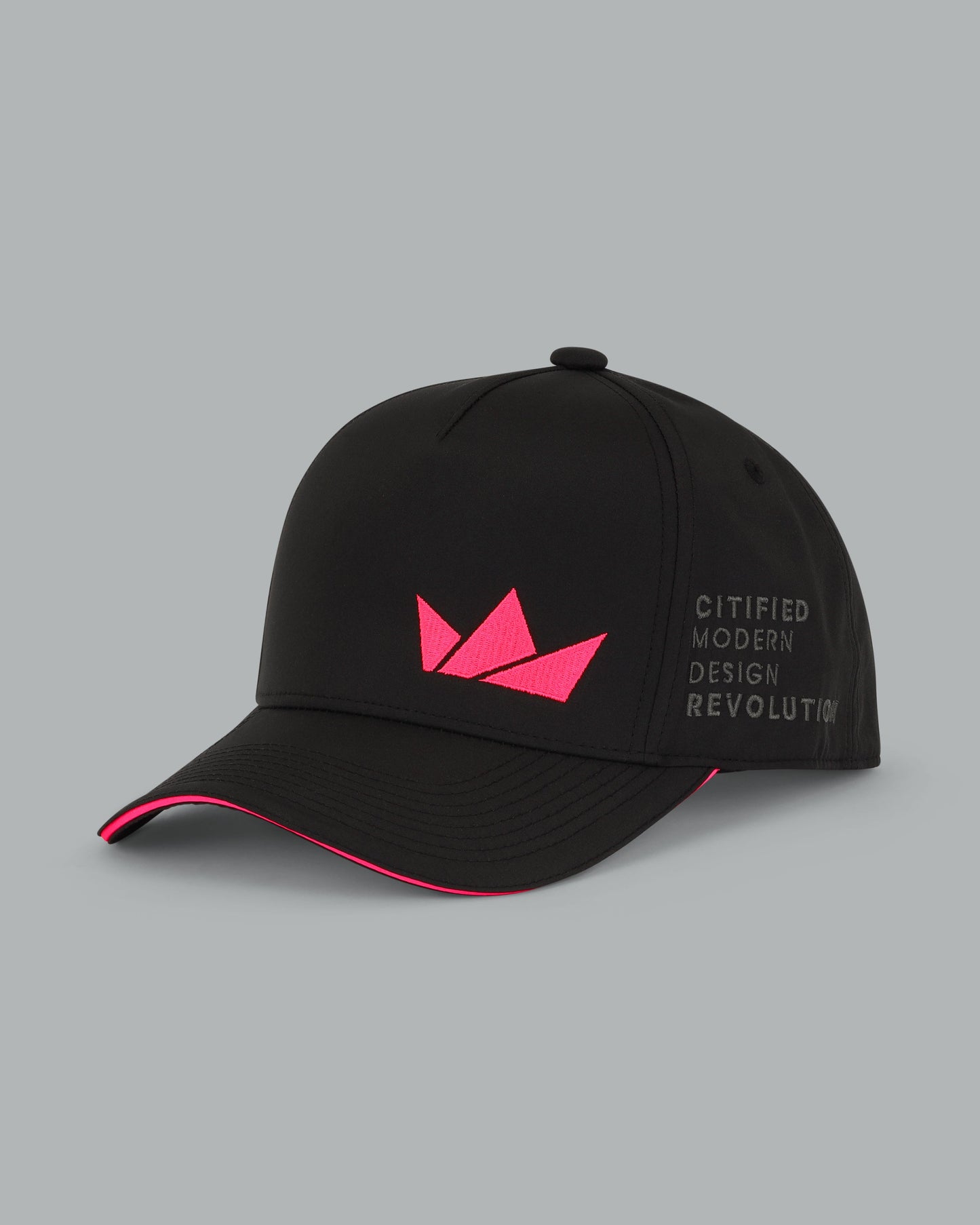 Crown Logo Hat. Neon Pink.