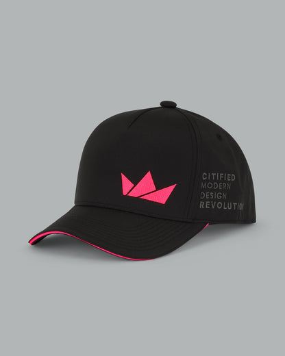 Crown Logo Hat. Neon Pink.