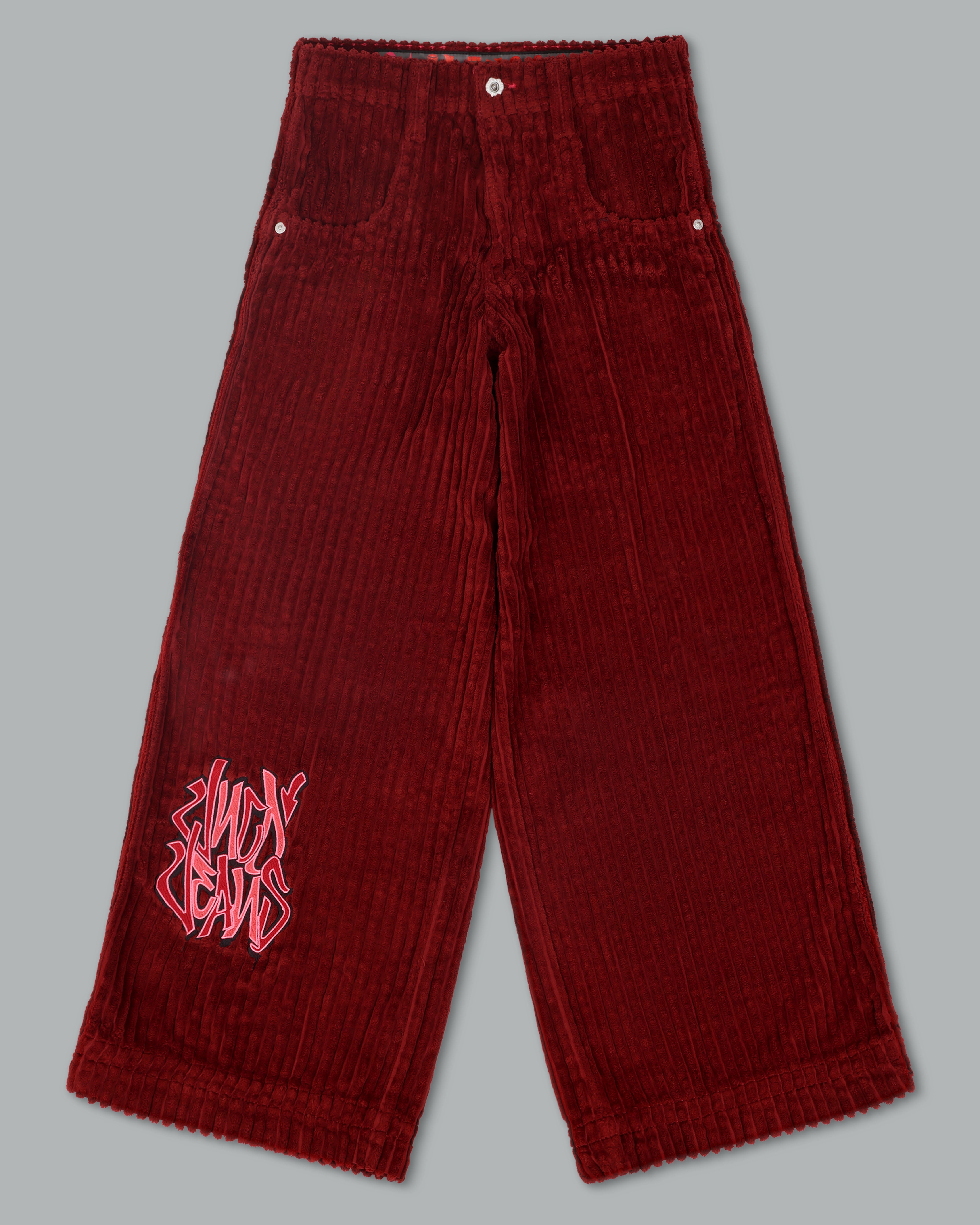 Rollin. 26". 2 Wale Corduroy. Burgundy.