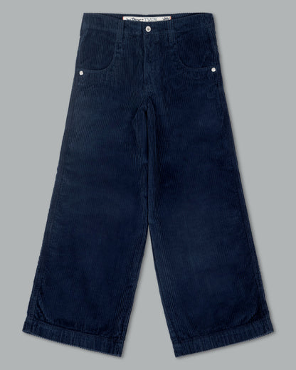 W101 Twin Cannon. 26". 4 Wale Corduroy. Navy.