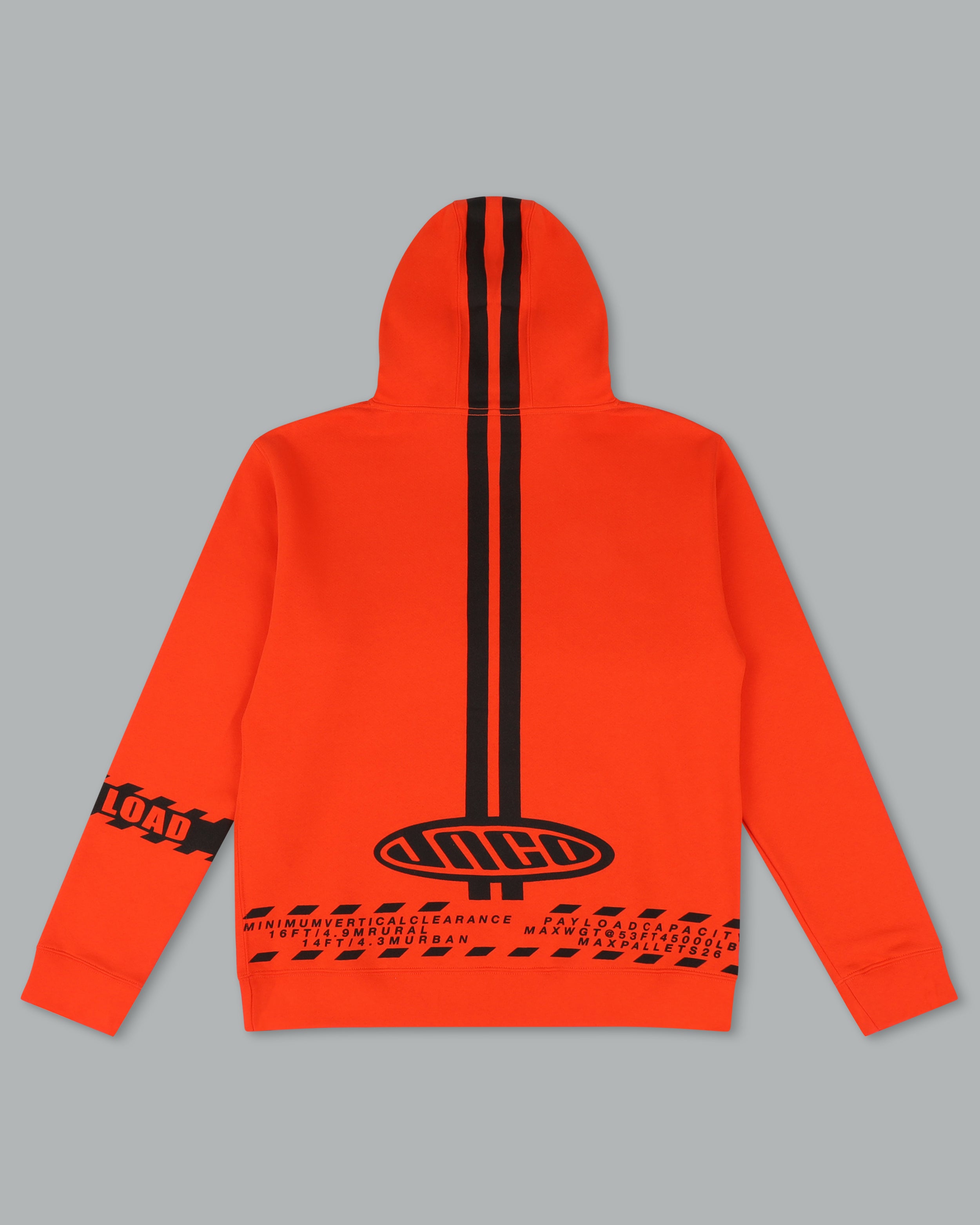 Wide Load Hoodie. Orange.