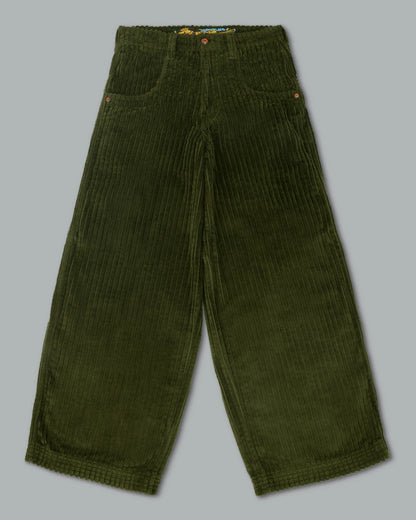 Jester. 26". 2 Wale Corduroy. Moss.