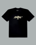 Reversed Crown Tee. Black/ Natural.