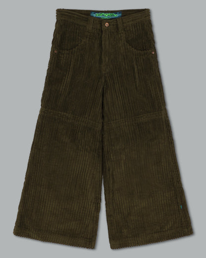 Hangin'. 34". 2 Wale Corduroy. Moss.