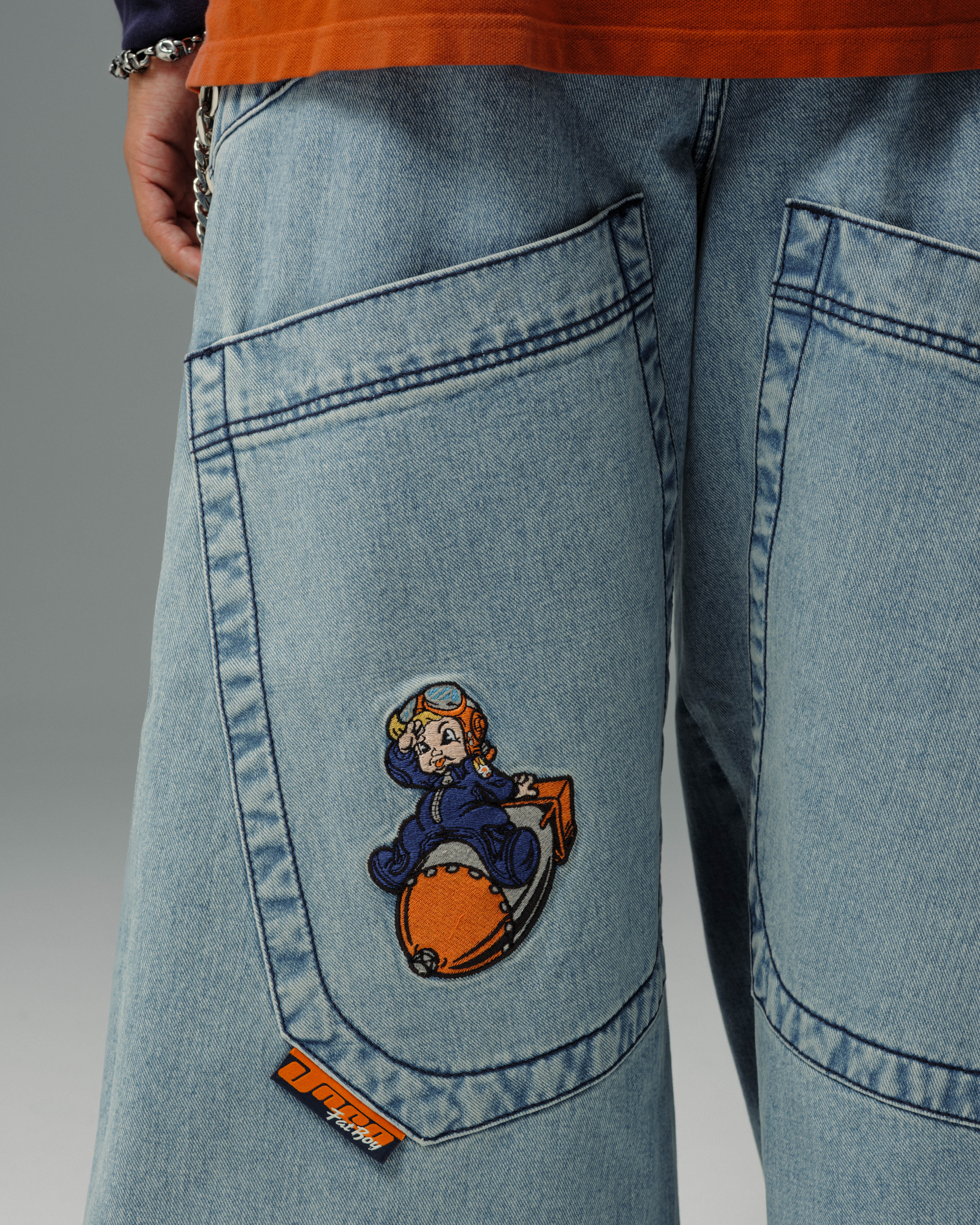 Fat Boy Jeans. 32” Wide Leg. Antique. – JNCO Los Angeles