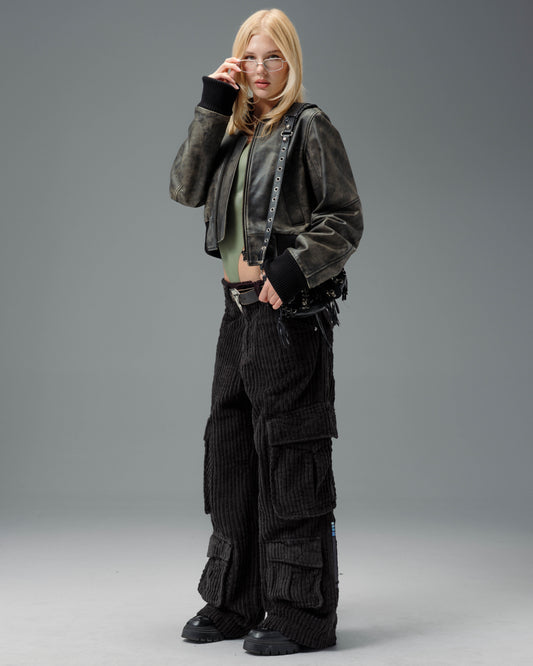 W Legacy. 24". 2 Wale Corduroy. Black.