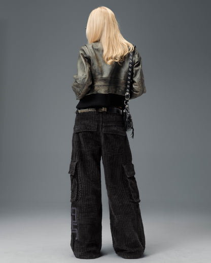 W Legacy. 24". 2 Wale Corduroy. Black.