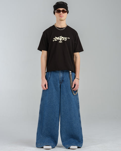 90s LA GATE ワイドブラックデニム Jnco Bboy - メルカリ