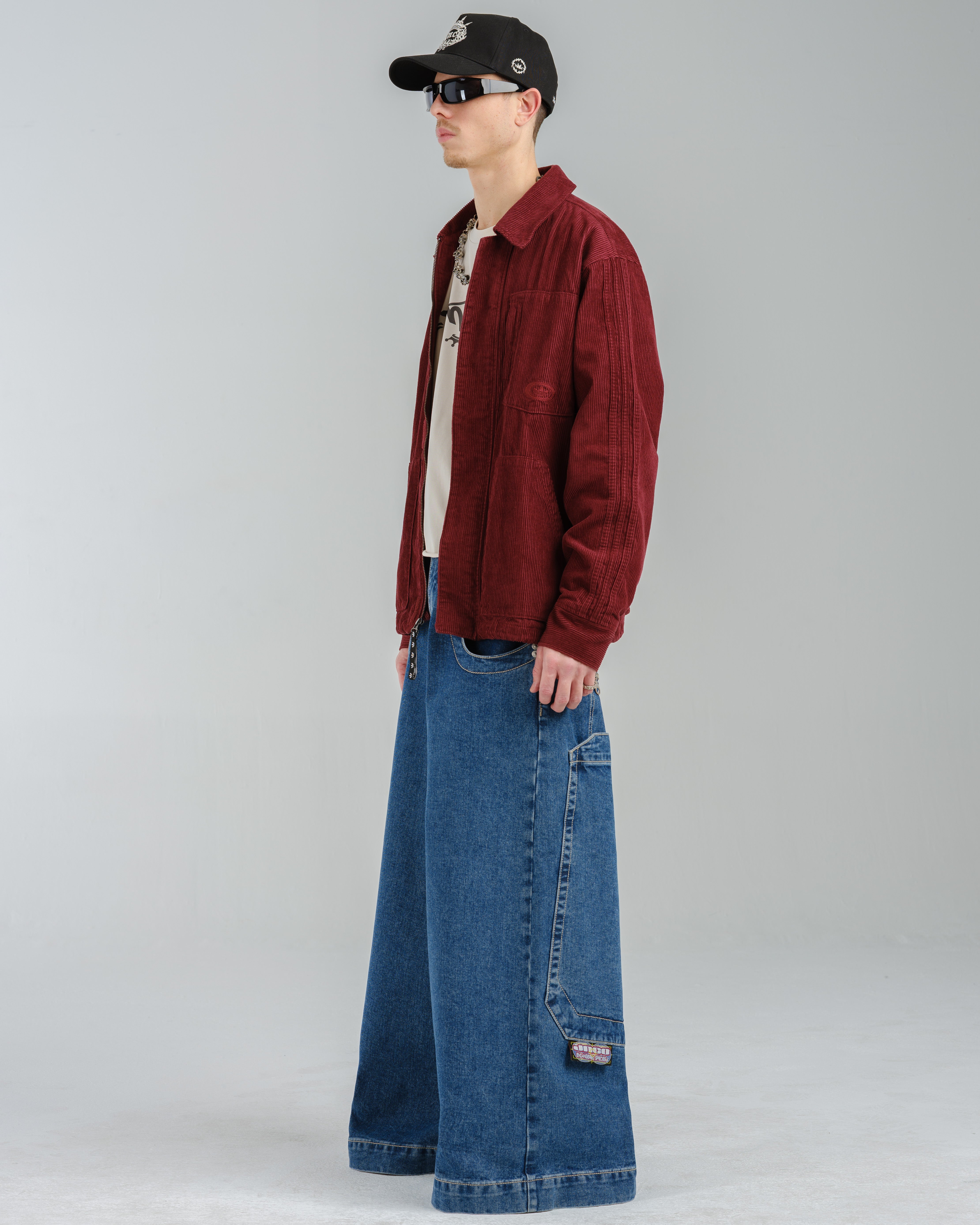 LOCO 極太 オーバーサイズ ペインターデニム バギーパンツ B系