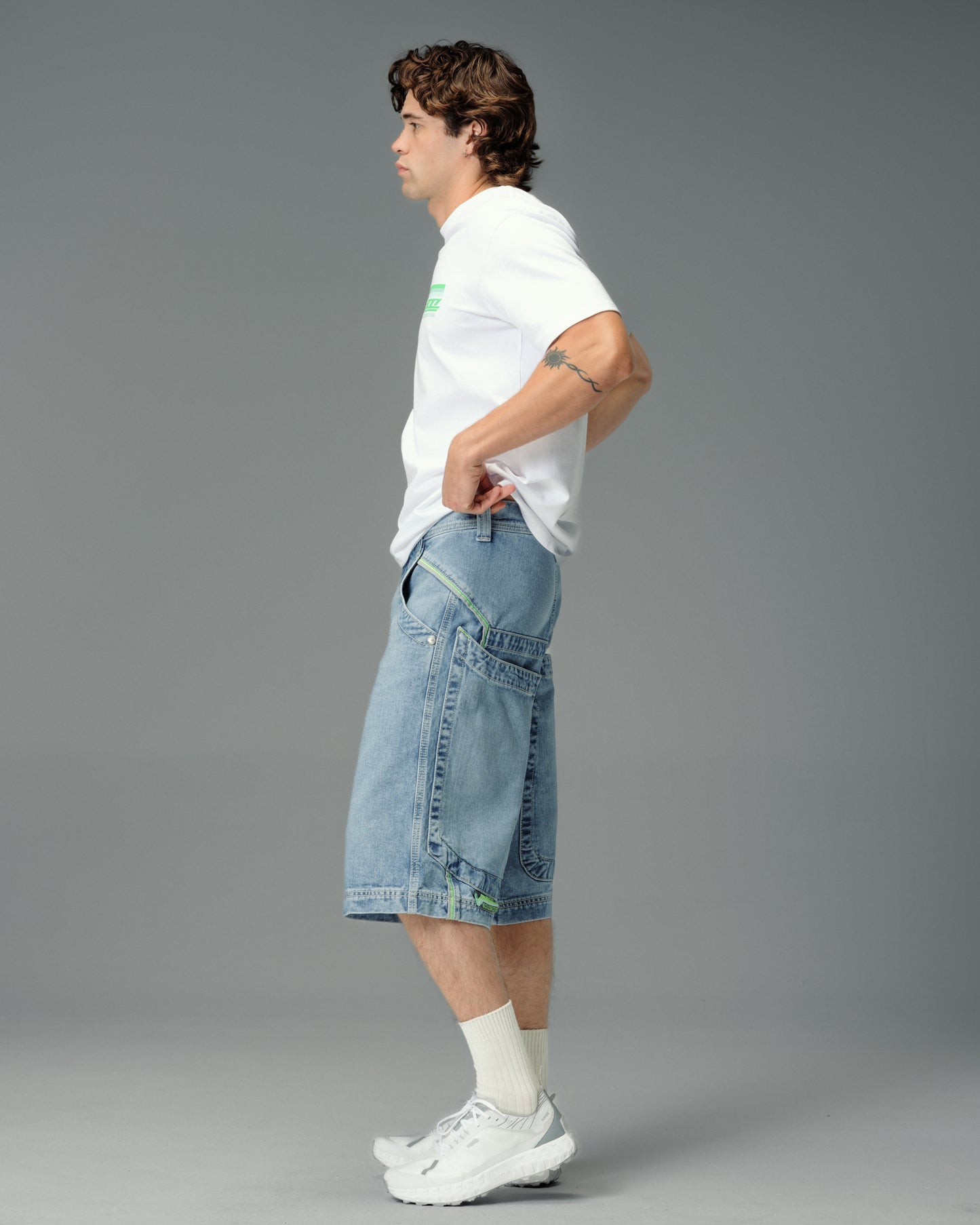 Sequencer Shorts. 15" Inseam. Vintage Stone.