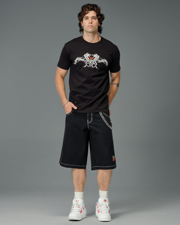 179 Pipes Shorts. 14" Inseam. Jet Black.