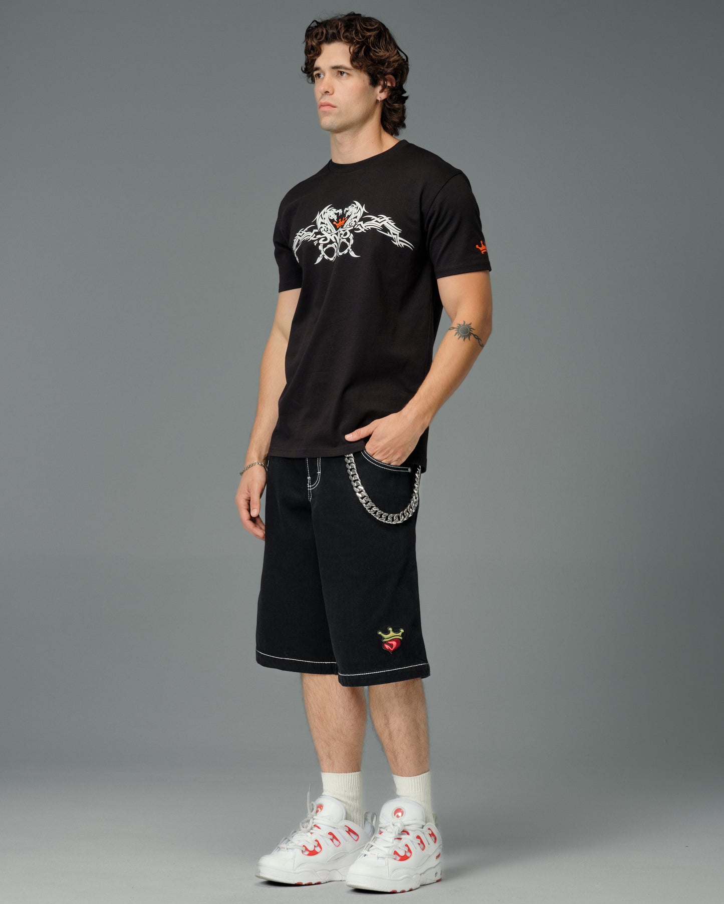 179 Pipes Shorts. 14" Inseam. Jet Black.