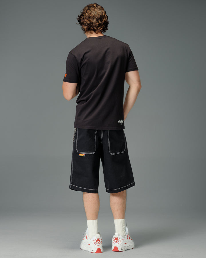 179 Pipes Shorts. 14" Inseam. Jet Black.