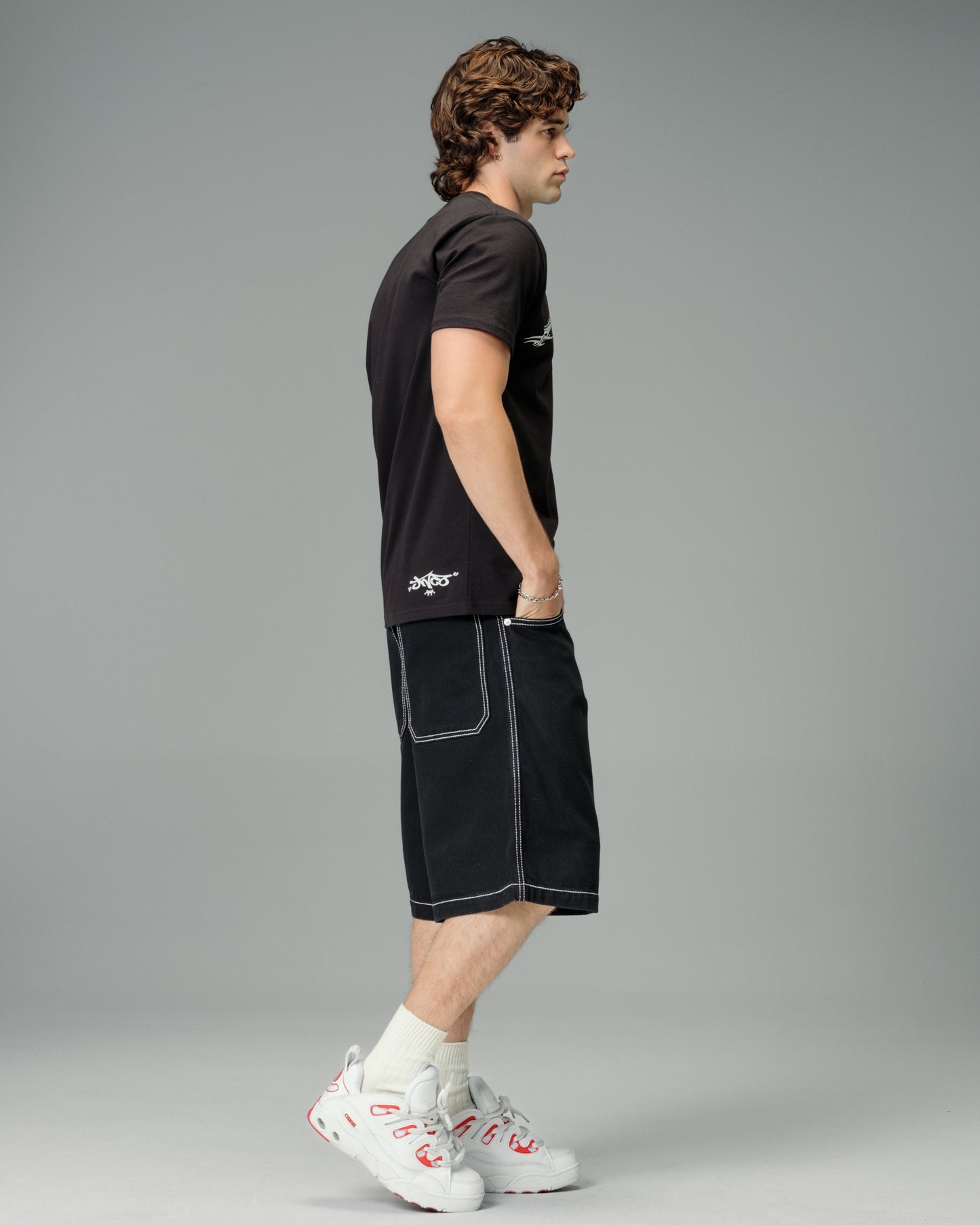 179 Pipes Shorts. 14" Inseam. Jet Black.